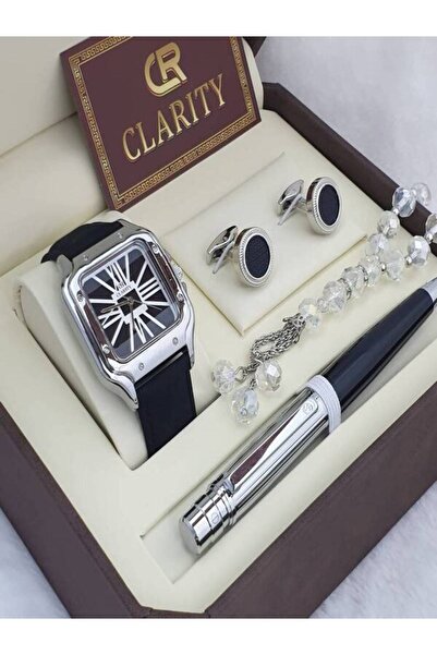 Generic Men's set, waterproof watch, cufflinks, pen, rosary, and luxury box