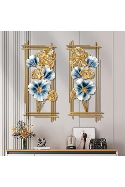 Kardett Set 2 Decoratiuni Metalice de Perete moderne, 89x37cm, living, birou,...