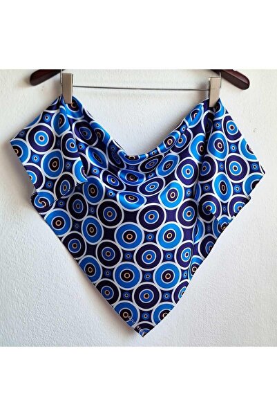 POZİTİF MRK هدية عين الشر مجموعة مستديرة عين الشر حبة مفصلة وشاح باندانا الأز...