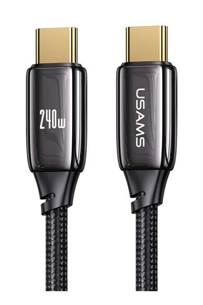 Usams 240W USB C Charger Cable 2M, PD 3.1 Type to Type C Cable