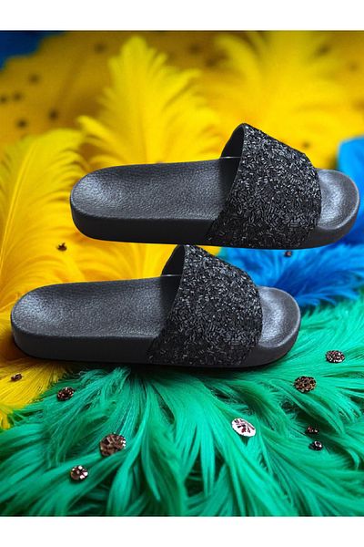 GEZER Konay 11274 Women's Anatomical Tacan Slippers with Stones