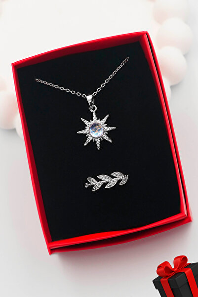 TREND COLLECTİON Kadın 316L Çelik Kutup Yıldızı Kolye ve Ayarlanabilir Zarif ...