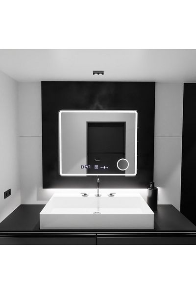 Alista Home Oglinda LED Rectangulara, 90x75 cm, Riflesso MotionGlow Marcello
