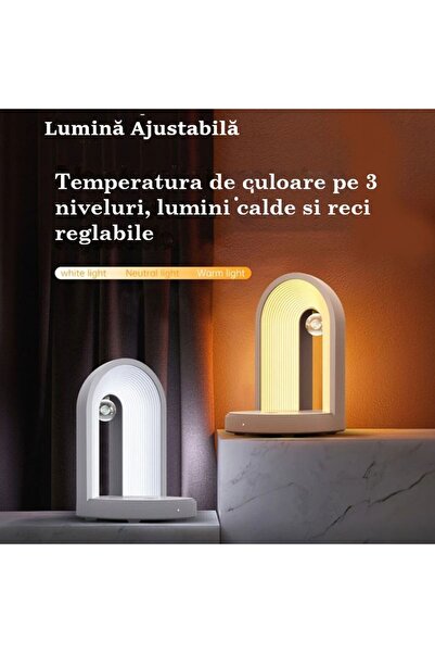 OEM Lampă Led Smart, Bluetooth Speaker Integrat, Încărcare Wireless 15W, Lumini Ajustabile