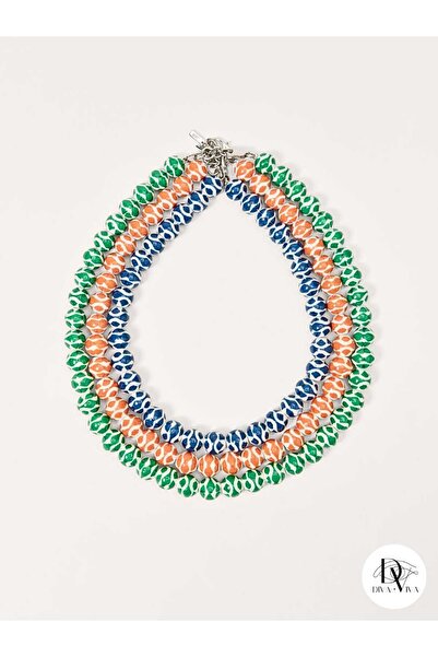 DivaViva Colorwave Trio Kadın Boncuk Kolye Seti