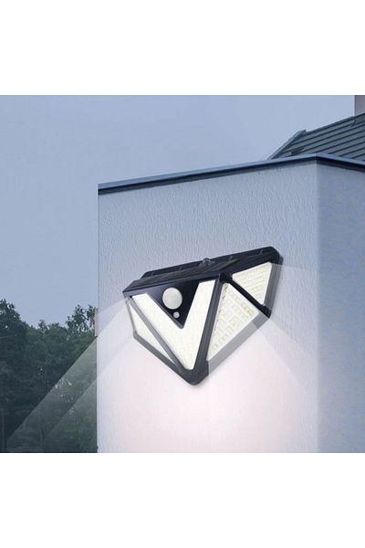 Supfire Superfire FF6-B solar wall lamp, 33W LED, 166 LEDs, 3 modes, 1200mAh, solar charging