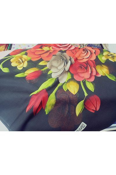 REYHAN Cenk Ve Rayhan 100% Cotton Patterned, Printed Seamless Writing, Cheesecloth Yemeni, Scarf, Scarf 100X100 cm