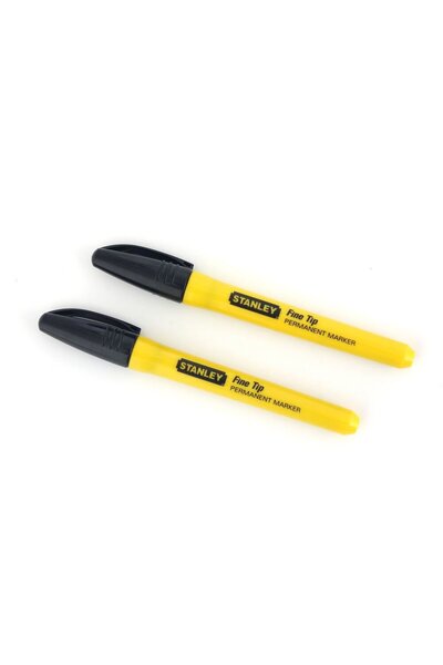 Stanley 0-47-316, set of two black markers, fine tip, blister