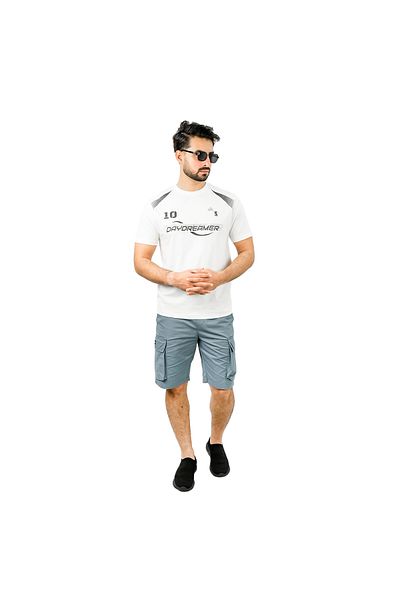 Giordano Men's Slim Fit Print Tee - Cotton Jersey, Crew Neck, Short Sleeve