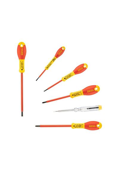 Stanley 0-65-441, Set 6 surubelnite VDE, tip PH, drepte si tester de tensiune