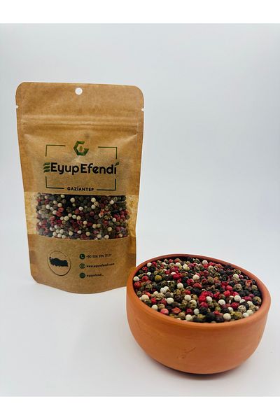 eyup efendi Colored Natural Mixed Grain Black Pepper Black White Green Red – 50 Gr