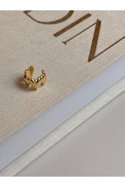 LEROSY CO Gold Color Convex Patterned Steel Cartilage Earrings – Non-Hole Adjustable Women's Jewelry |   Lerosy Co.