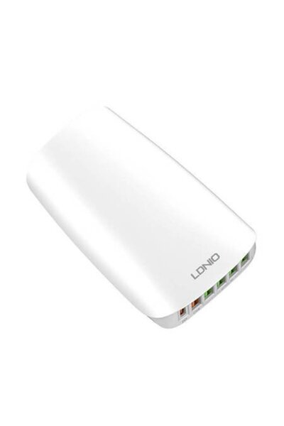 LDNIO A6573C Network Charger, 5x USB, 65 W, 1.5 m (white)