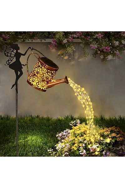 VeliumCraft Led lamp with lights, VeliumCraft, 82x23 cm, for outdoor use, with luminous threads, solar charging