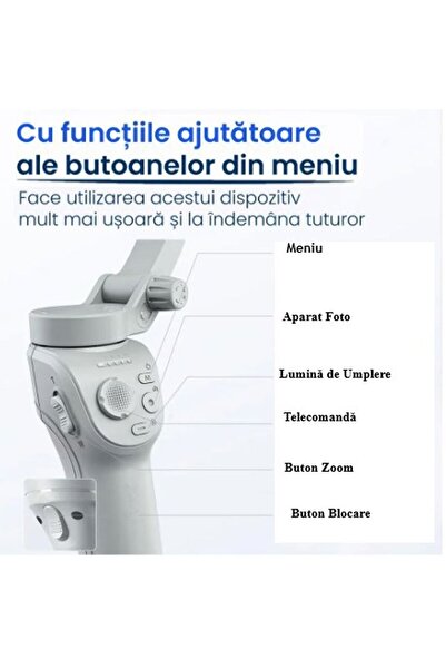 OEM Stabilizator Inteligent cu Tehnologie de Stabilizare pe 3 Axe, Portabil și Pliabil