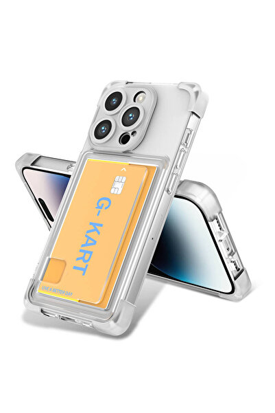 sickossi حافظة لهاتف آيفون 14 برو ماكس، تصميم وسادة هوائية، حامل بطاقات شفاف،...