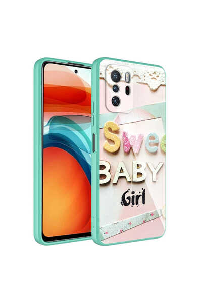 sickossi حافظة Redmi Note 10 Pro من السيليكون الصلب المزخرف مع غطاء إيبوكسي S...