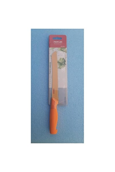 Generic نيوفلام، سكين الخبز السيراميك 20.5 سم، طلاء غير لاصق، مقبض سيليكون مل...