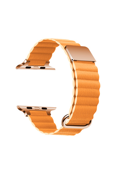 sickossi Watch 40mm Compatible Krd-78 Pu Leather Cord Strap Strap Scks- Orange