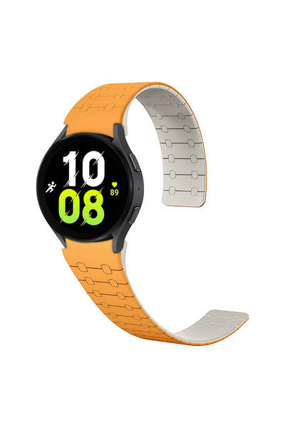 sickossi Galaxy Watch 5 44mm Scks Krd-111 20mm Striped Pattern Silicone Band-...