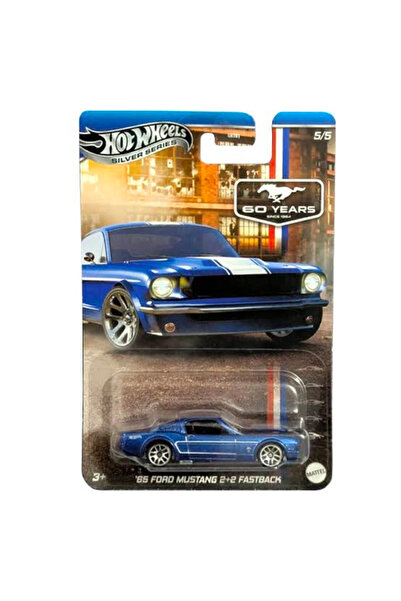 HOT WHEELS ’65 FORD MUSTANG 2+2 FASTBACK (CHASE) METAL BASE SILVER SERIES