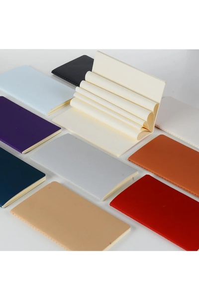 Copyder Wholesale 70 Pieces of Plika Flexible Cover 80 Gr. Ivory Inner Paper Lined - 7 Colors 80 Sheets Sports Stitched