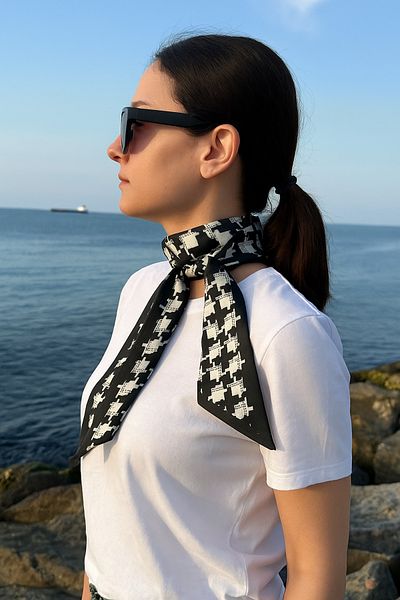 İnDerin Very Stylish Hair Scarf Multi-Purpose Wrist - Bag Waist Tie