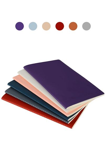 Copyder Wholesale 70 Pieces of Plika Flexible Cover 80 Gr. Ivory Checked Inner Paper - 7 Colors 80 Sheets Sports Stitched