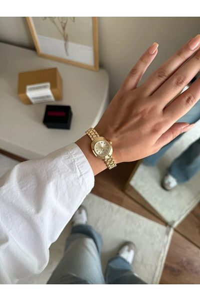 RoseandRoses Vellex Design Dial Women's Wristwatch Gold (Gold Dial)