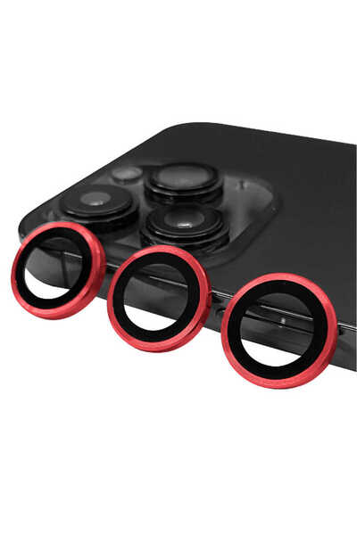 sickossi iPhone 14 Pro Compatible Scks Cl-07 Camera Protector-Red