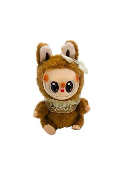 BaoBao Animalut de plus maro Labubu tip breloc 12cm