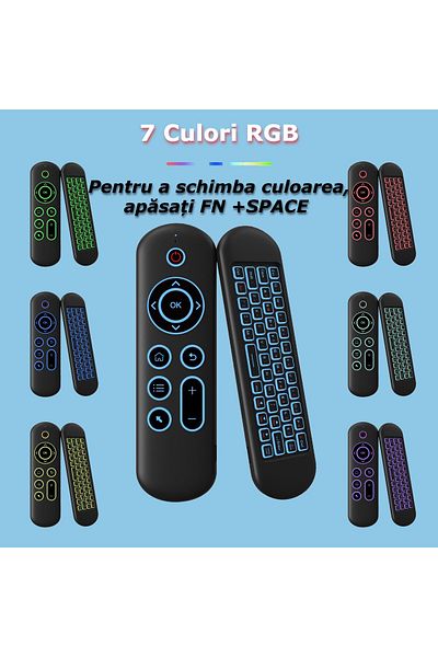 OEM All-in-One Smart Remote Control, Absolute Control with QWERTY Keyboard, Gyroscopic Air Mouse