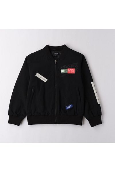 Ducati boys' jacket with text print, Black, 116 CM