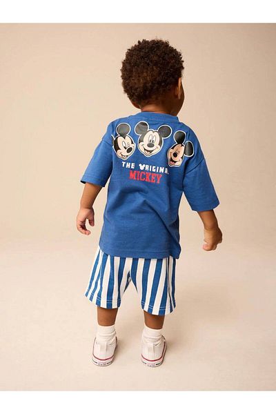 JELİBOOM Micckey 3D Children's Shorts Suit 100% Cotton
