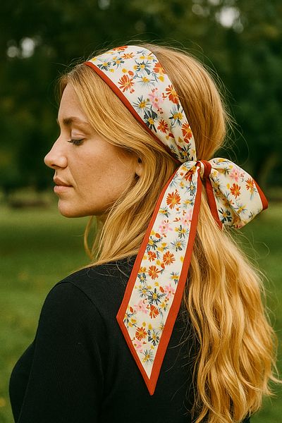 İnDerin Very Stylish Hair Scarf Multi-Purpose Wrist - Bag Waist Tie