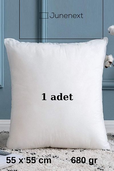 jn junenext 1 Piece 55 X 55 cm Throw Pillow Inside, Throw Pillow, Filled Throw Pillow 660 Gr