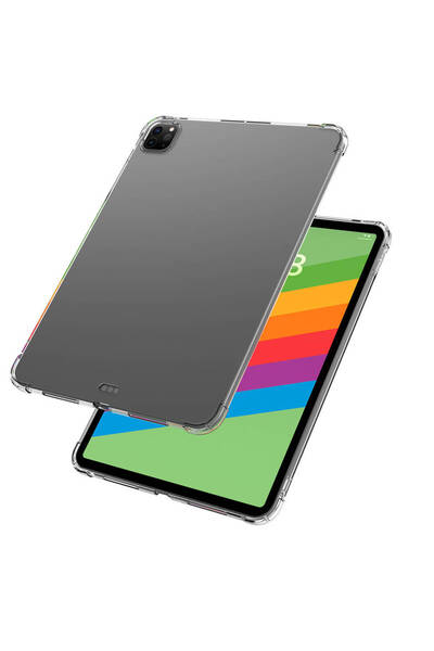 sickossi iPad Pro 11 2024 Case Compatible Nxxa Tablet Nitro Anti Shock Silicone Cover-Transparent