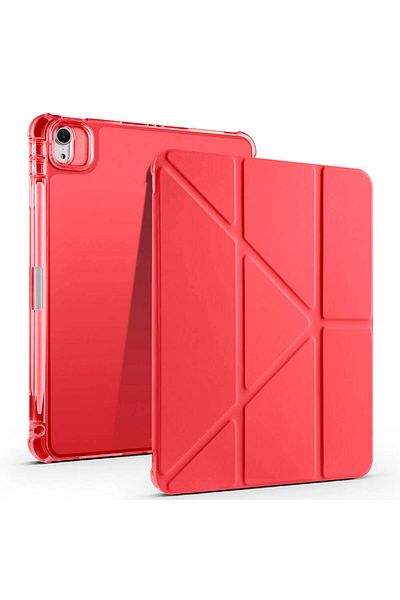 Scikossi iPad Air 11 2025 M3 Case Scks Tri Folding Stand Case with Pen Compartment - Gold