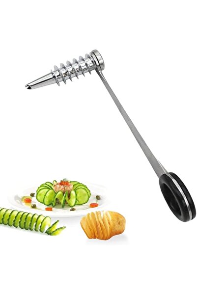 Generic Piranha Spiral Cutter for Potatoes, Stainless Steel Spiral Cutter for...