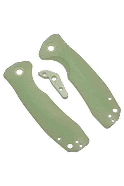 Generic مقابض Honey Badger Spares G10 مع BackSpace Med Jade
