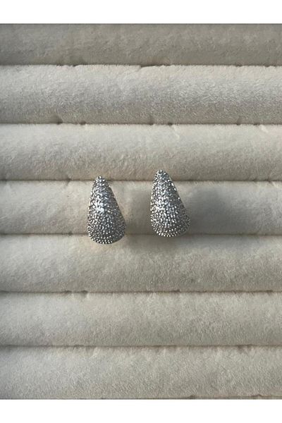 EBAdizayn Women's Elegant Stone Steel Earrings