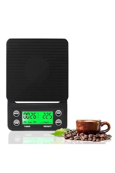 Generic ميزان مطبخ كهربائي دقيق بشاشة LCD كبيرة وواضحة، ميزان قهوة إلكتروني د...