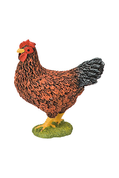Bullyland Figurina Gaina Maro - Animal de Ferma, Jucarie Educativa, Model Plastic Realist