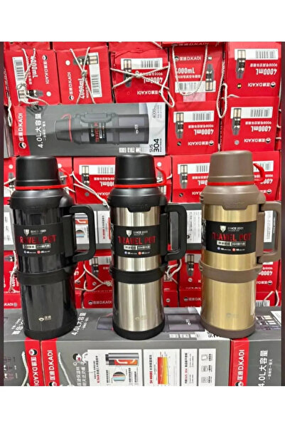 GENERAL PASLANMAZ ÇELİK 4 Litre Aile boyu Dağcı termos