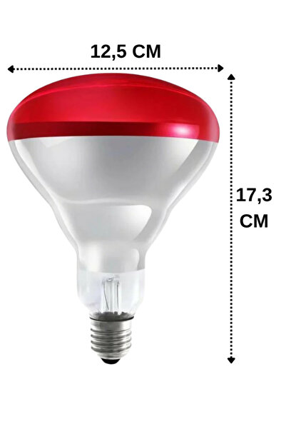 Philips (3 Adet) 250W Kızılötesi (infrared) Hayvan Isıtma ve Fizik Tedavi Lambası (Kırmızı Işık)