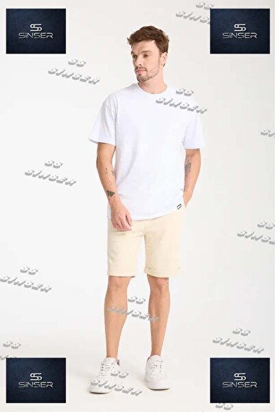 ENSE Men's Button Detailed Double Leg Shorts Jogger