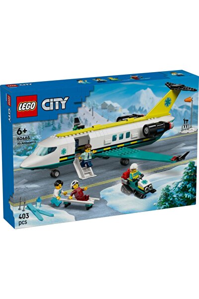 Evelise LEGO CITY ΑΕΡΟΠΛΑΝΟ ΕΚΤΑΚΤΗΣ ΑΝΑΓΚΗΣ ΑΣΘΕΝΟΦΟΡΟ 60465