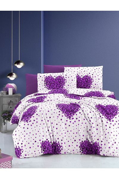 IYDGAH Double Duvet Cover Set with Cotton, Soft Texture, Air Permeable, Durable Elastic Sheets
