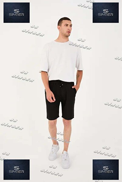 ENSE Men's Button Detailed Double Leg Shorts Jogger