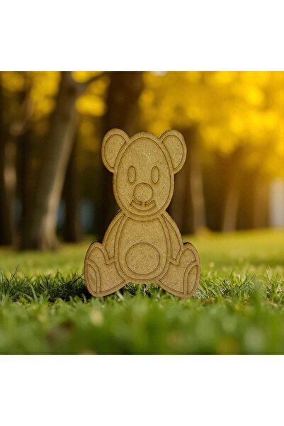 Home Çocuklar İçin Yaratıcı Boyama Mıknatıslı Figürleri 4 mm Ham Ahşap MDF